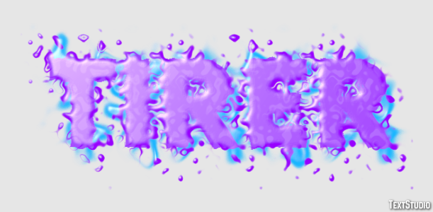 Tirer Эффект текста