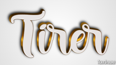 Tirer Эффект текста