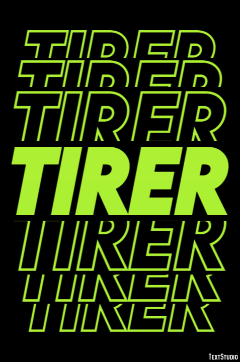 Tirer Эффект текста