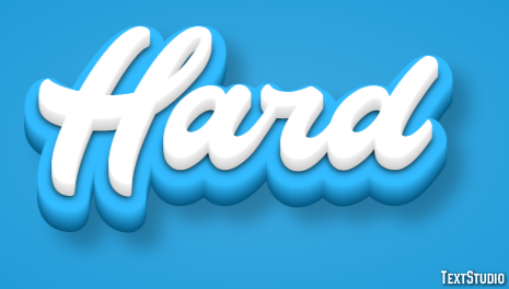 Hard Effetto testo