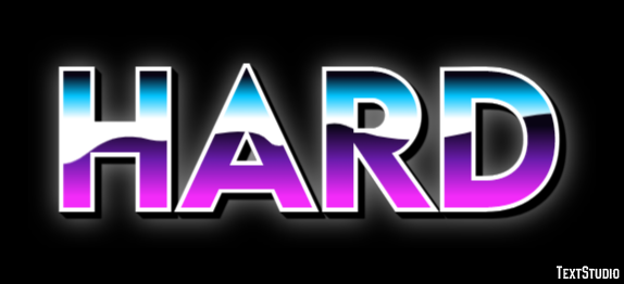 Hard Text Effect