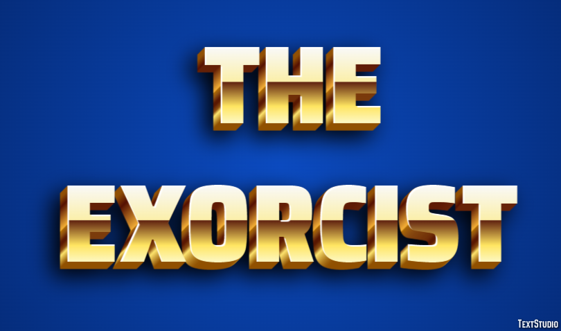 The Exorcist Text Effect