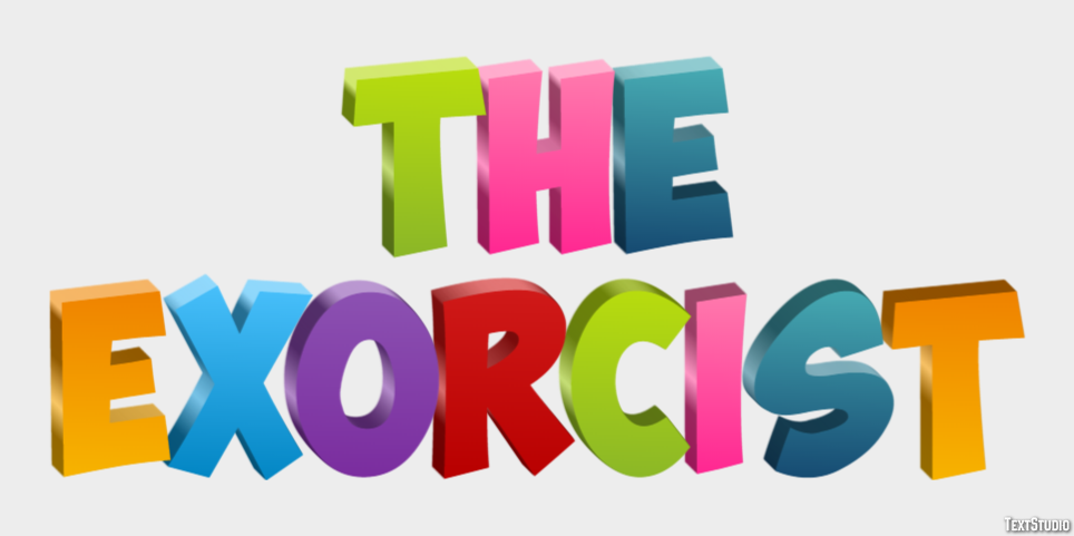 The Exorcist Efecto de Texto