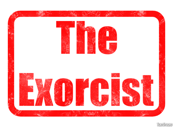 The Exorcist Text Effect
