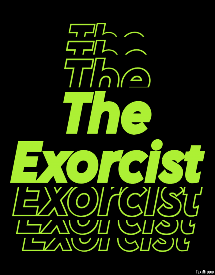 The Exorcist Text Effect