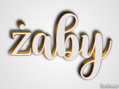żaby Efekt tekstowy