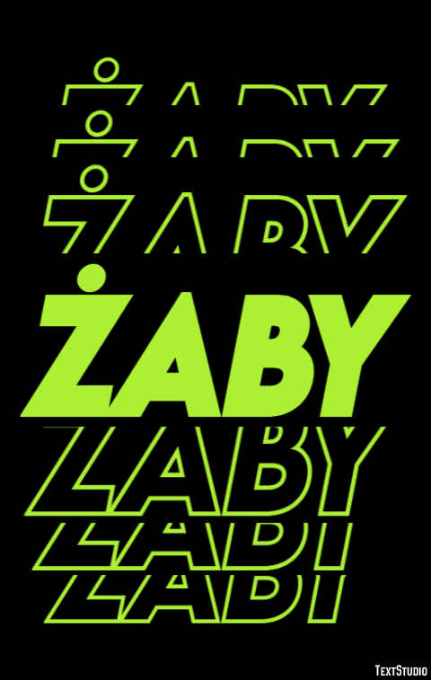 żaby Efekt tekstowy