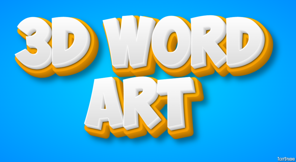 3d Word Art Text Effect