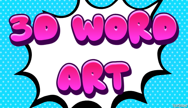 3d Word Art Effetto testo