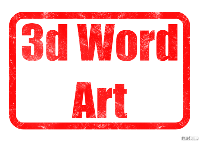 3d Word Art Text effect