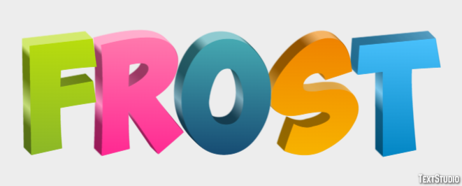Frost Text Effect