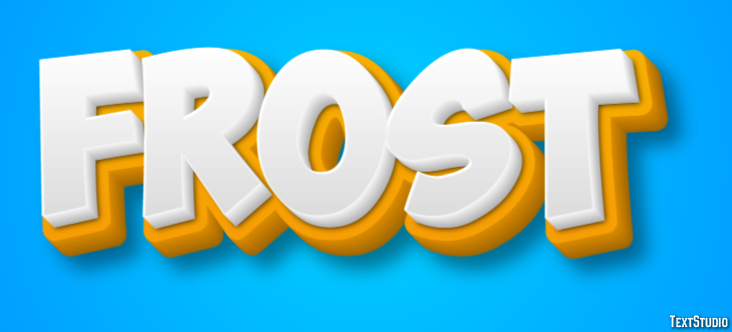 Frost Text Effect