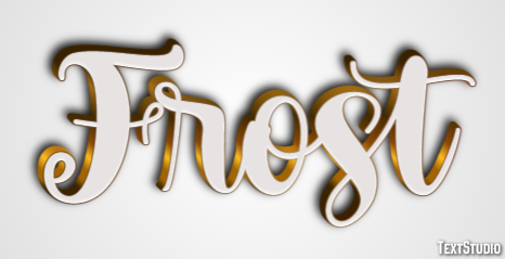 Frost Text Effect