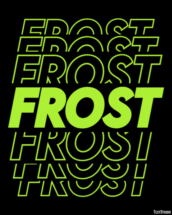 Frost Text Effect