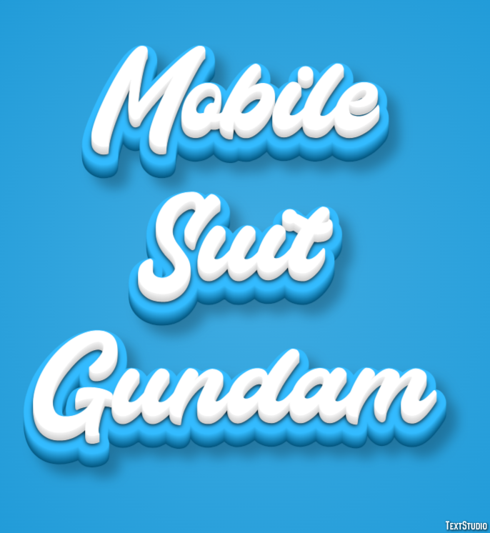 Mobile Suit Gundam Text Effect