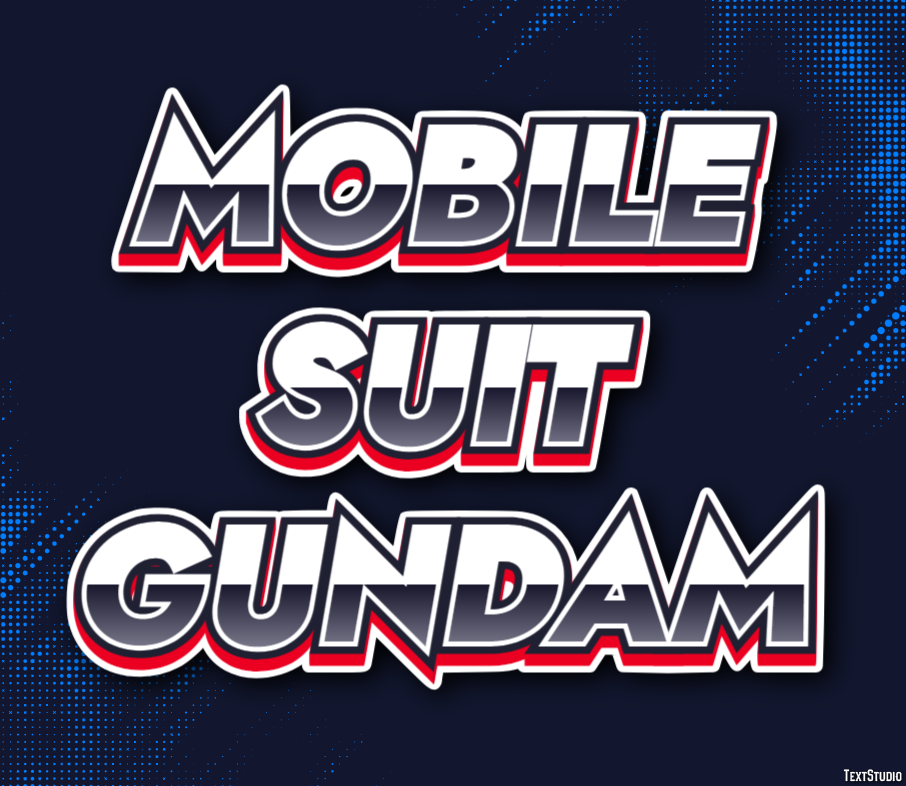 Mobile Suit Gundam Text Effect