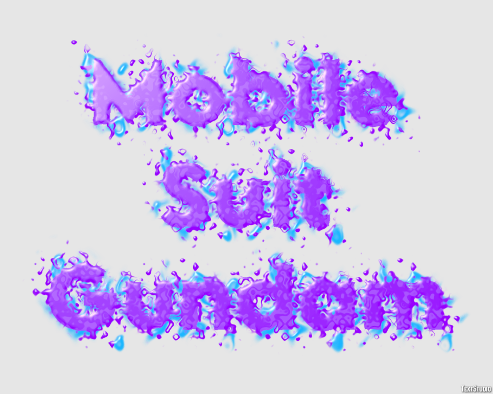 Mobile Suit Gundam Text Effect