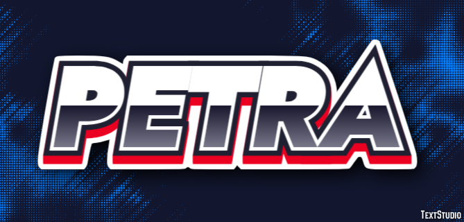 Petra Efeito de texto