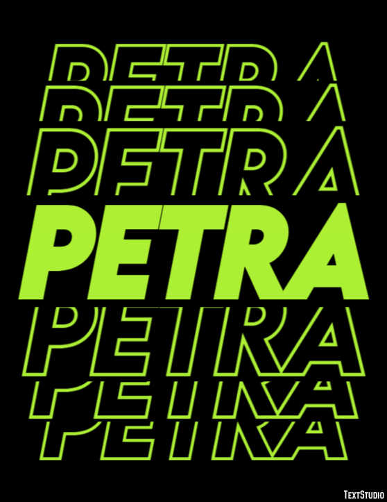 Petra Efekt tekstowy