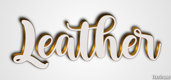 Leather Texteffekt
