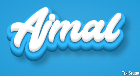 Ajmal Text Effect