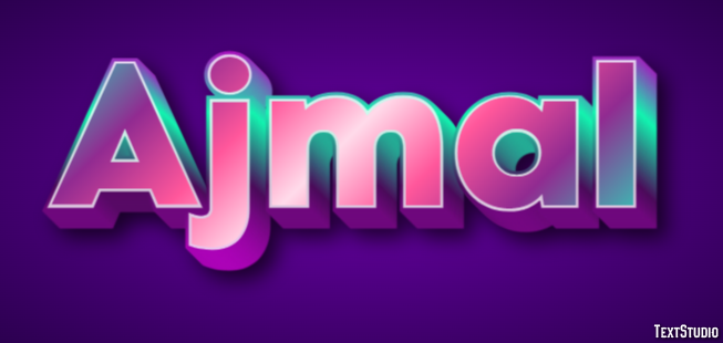 Ajmal Text Effect