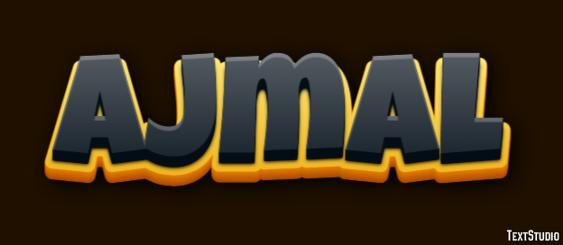 Ajmal Text Effect