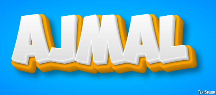 Ajmal Text Effect