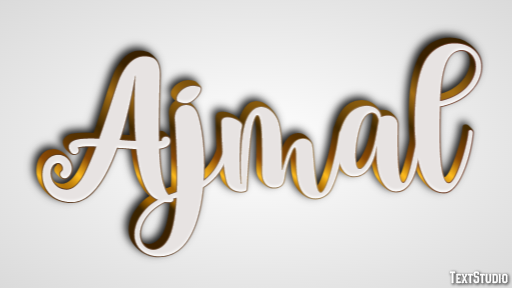 Ajmal Text Effect
