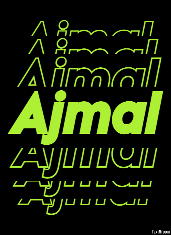 Ajmal テキスト効果