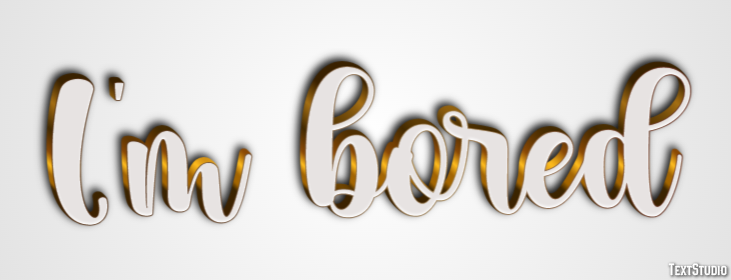I'm bored Text Effect