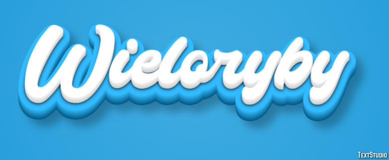 Wieloryby Effetto testo