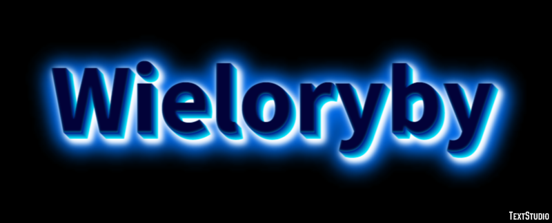 Wieloryby Effetto testo