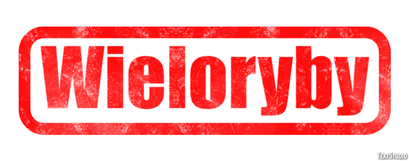 Wieloryby Effetto testo
