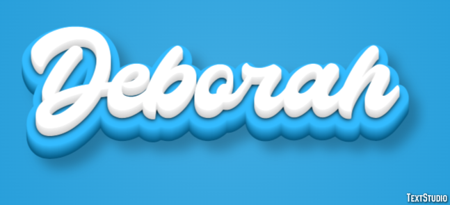Deborah Text effect