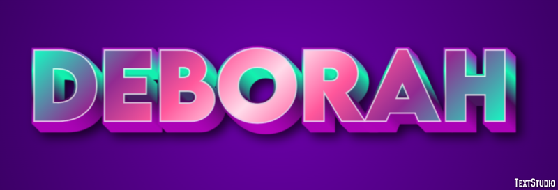 Deborah Text effect