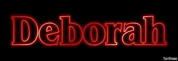 Deborah Text effect