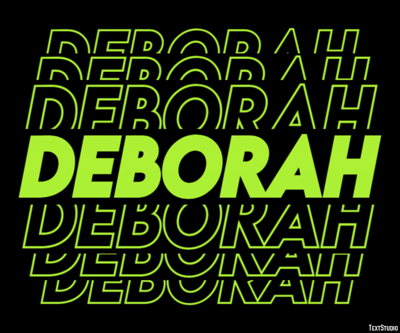 Deborah Text Effect