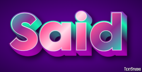 Said Text Effect