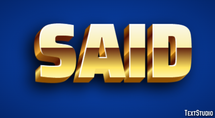 Said Text Effect