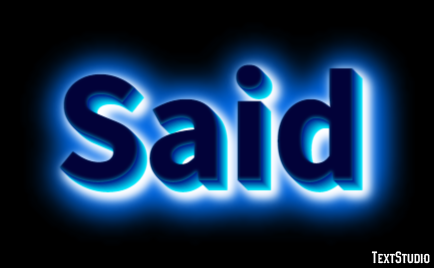 Said Text Effect