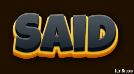 Said Text Effect