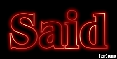 Said Text Effect