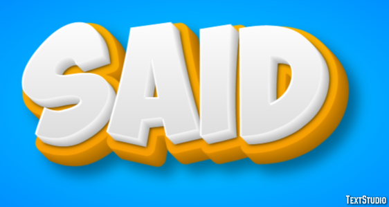 Said Text Effect