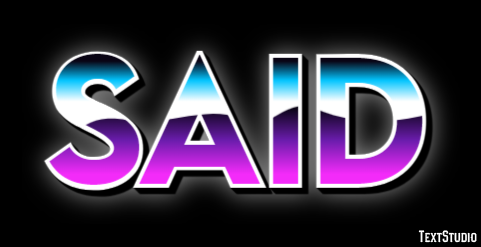 Said Text Effect