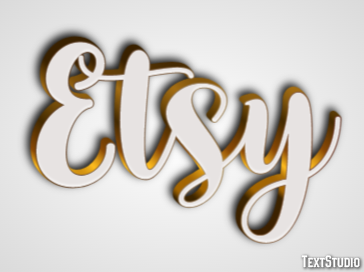 Etsy Tekst effect