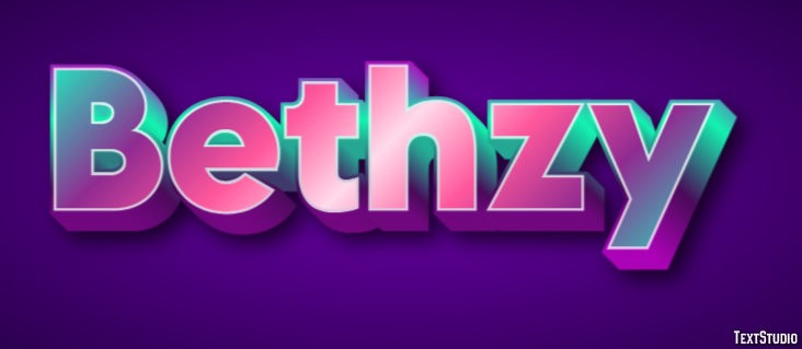 Bethzy Texteffekt