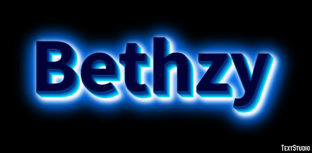 Bethzy Texteffekt
