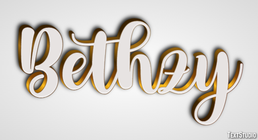 Bethzy Texteffekt