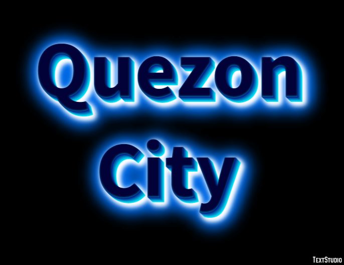 Quezon City Effetto testo